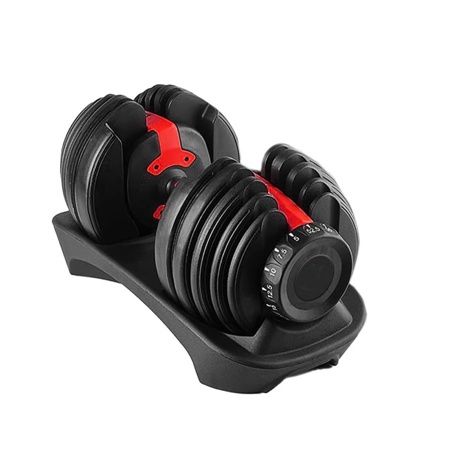 24kg Adjustable Dumbbell – 15-in-1 Smart Dial Weight Set | 2.5kg to 24kg | Secure Lock System & Non-Slip Handle | Space-Saving Full Body Strength Training for Home Gym