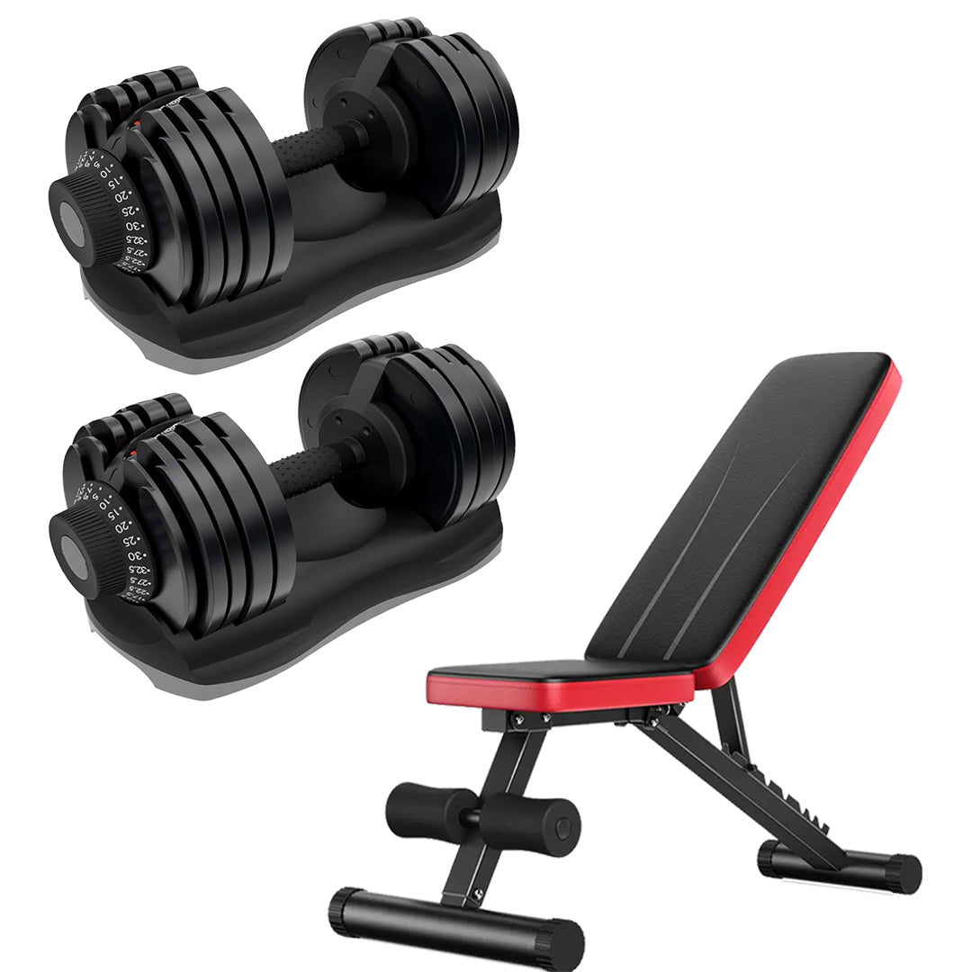 32.5kg Adjustable Dumbbell – 12-in-1 Quick Select Dumbbell | Weight Range 5kg–32.5kg | Space-Saving Strength Equipment for Home Gym