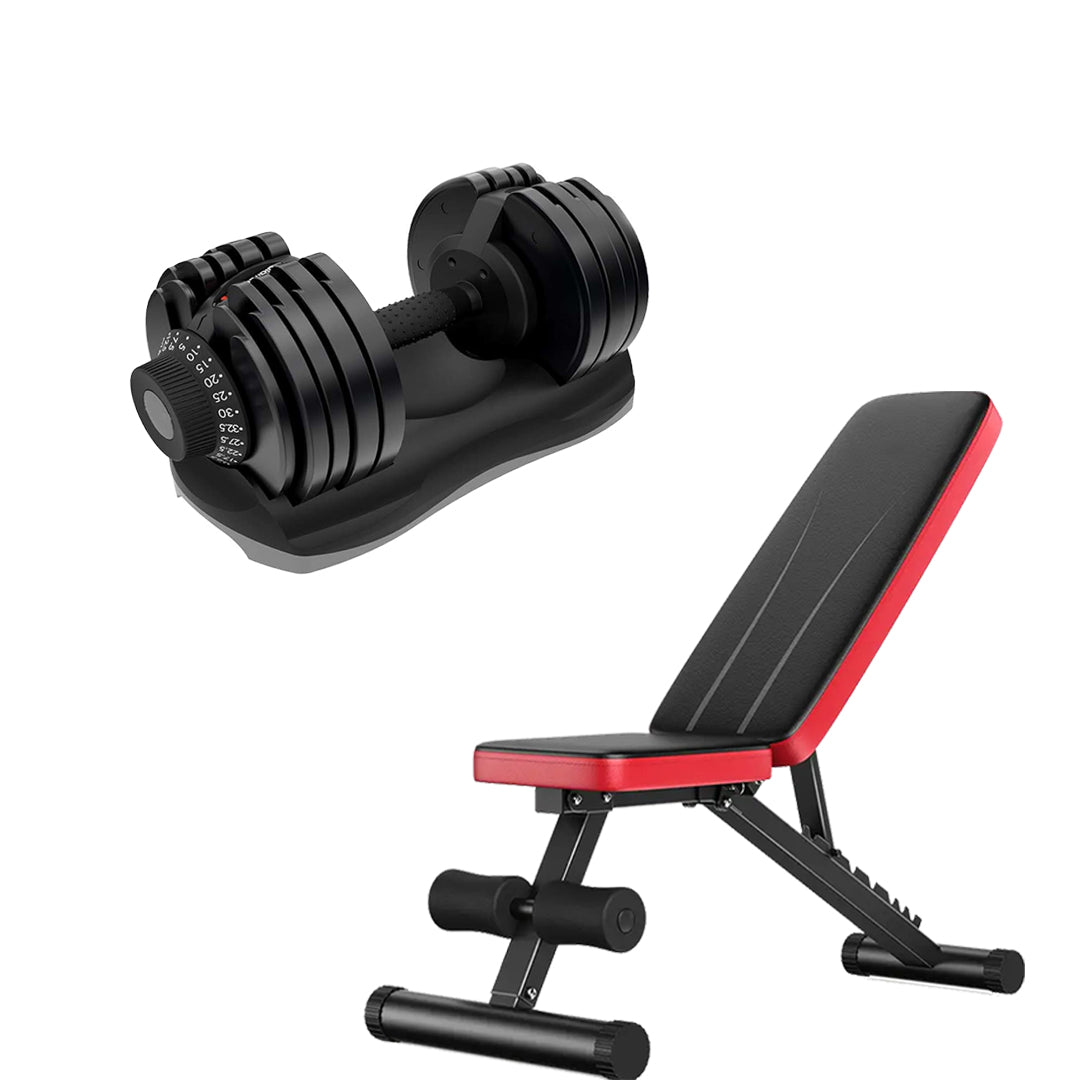 32.5kg Adjustable Dumbbell – 12-in-1 Quick Select Dumbbell | Weight Range 5kg–32.5kg | Space-Saving Strength Equipment for Home Gym