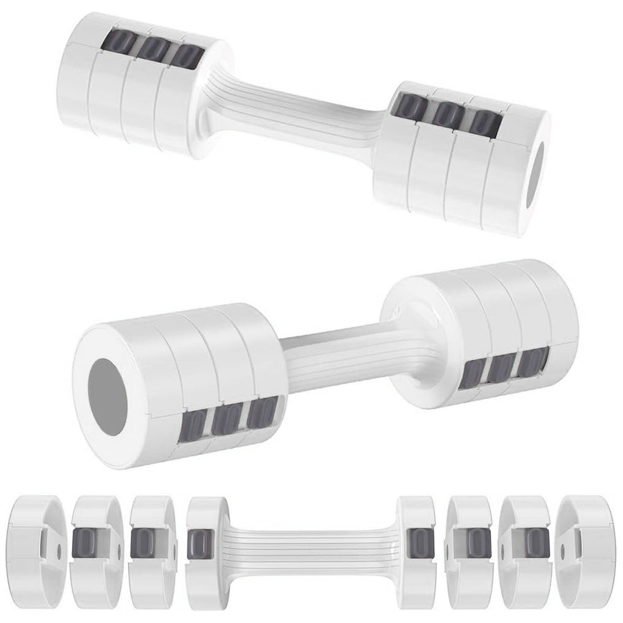 3-in-1 Adjustable Dumbbell Pair – 2x2.5kg or 2x10kg | Free Weights for Home Gym | Adjustable Dumbbells Set for Women & Men with Non-Slip Grip & Secure Lock