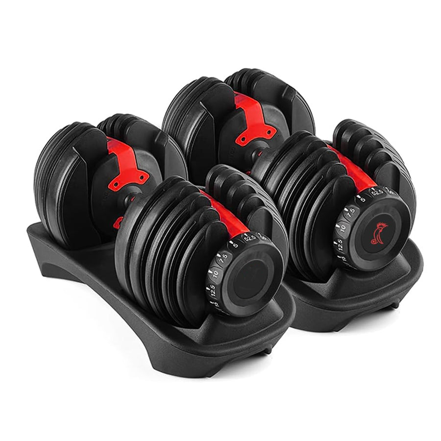24kg Adjustable Dumbbell – 15-in-1 Smart Dial Weight Set | 2.5kg to 24kg | Secure Lock System & Non-Slip Handle | Space-Saving Full Body Strength Training for Home Gym