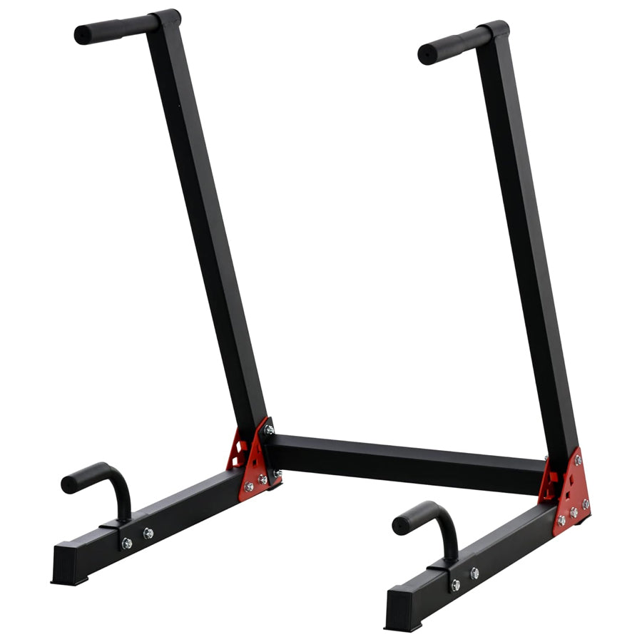 Heavy-Duty Dip Station for Home Gym - Professional Grade Upper Body Training Equipment - Ergonomic Angled Grips - Reinforced Steel Frame - 200kg Weight Capacity - Compact Design for Home or Office