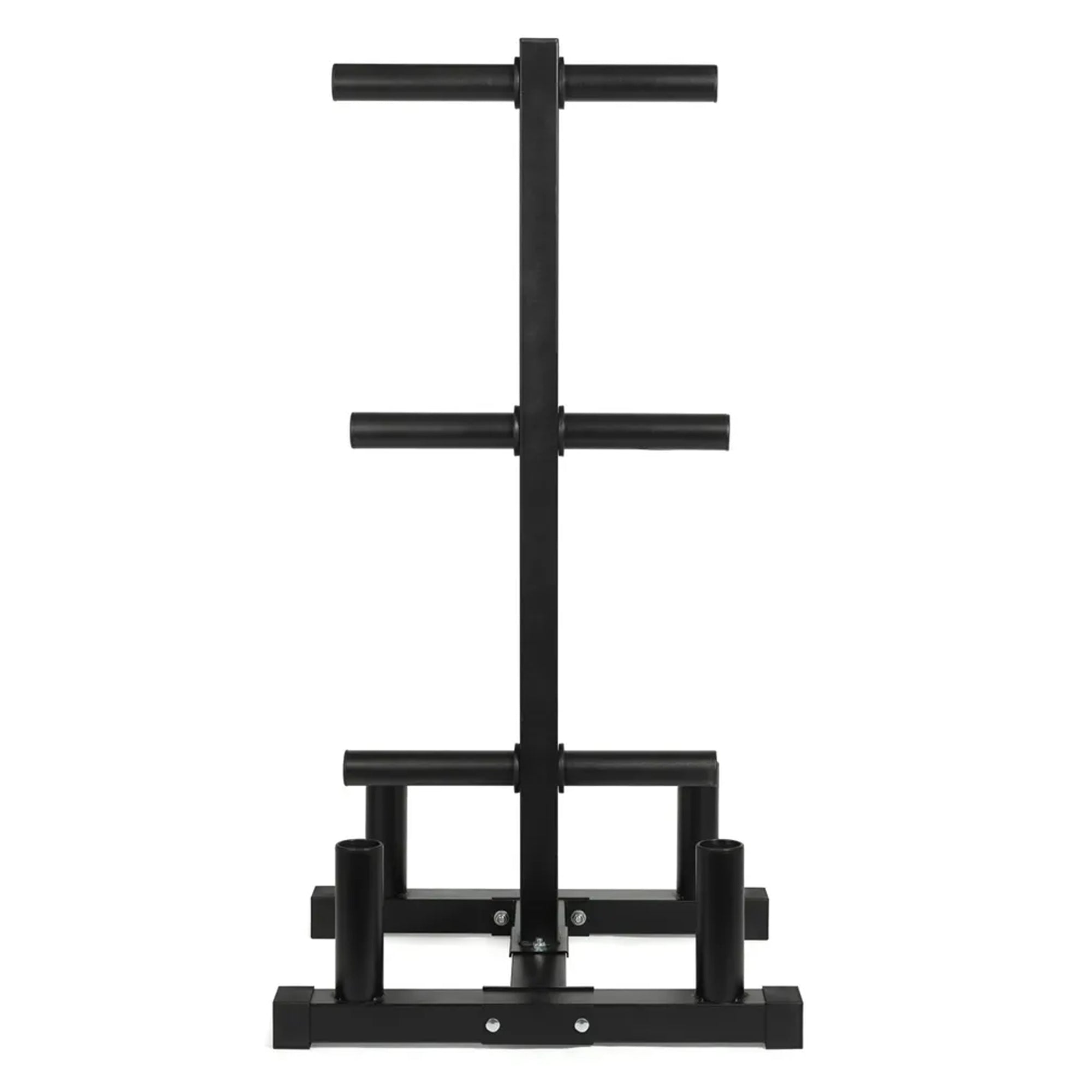 Heavy-Duty 3-Tier Olympic Weight Plate & Barbell Rack
