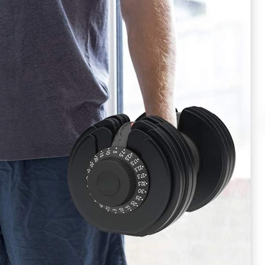 32.5kg Adjustable Dumbbell – 12-in-1 Quick Select Dumbbell | Weight Range 5kg–32.5kg | Space-Saving Strength Equipment for Home Gym