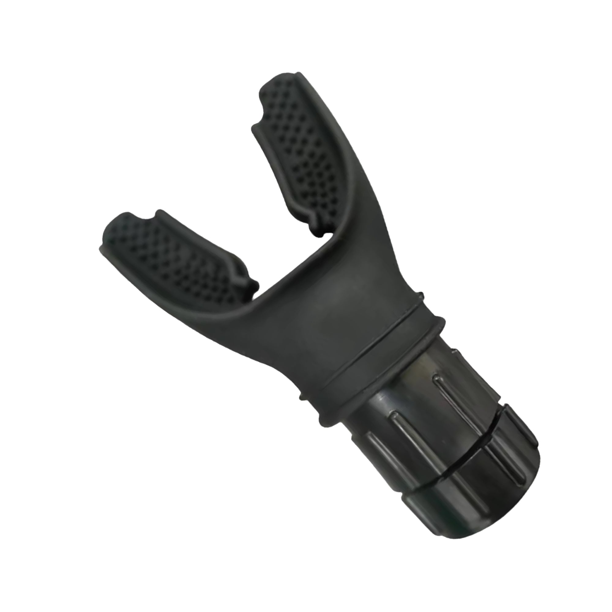 Two breath trainers with adjustable resistance settings, one in white and one in black, designed for respiratory muscle training.