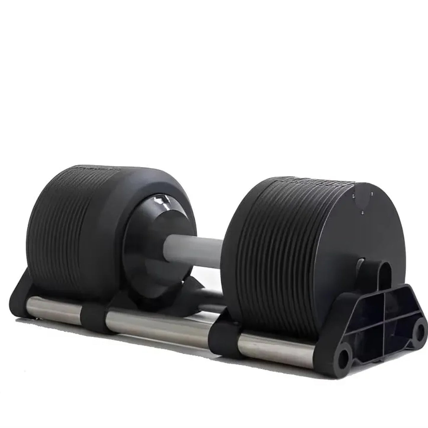 Round Adjustable Dumbbell – Solid Steel Weight | Single Unit | 24kg to 45kg Options | Rotatory Adjustment | Scratch-Resistant Home Gym Dumbbell