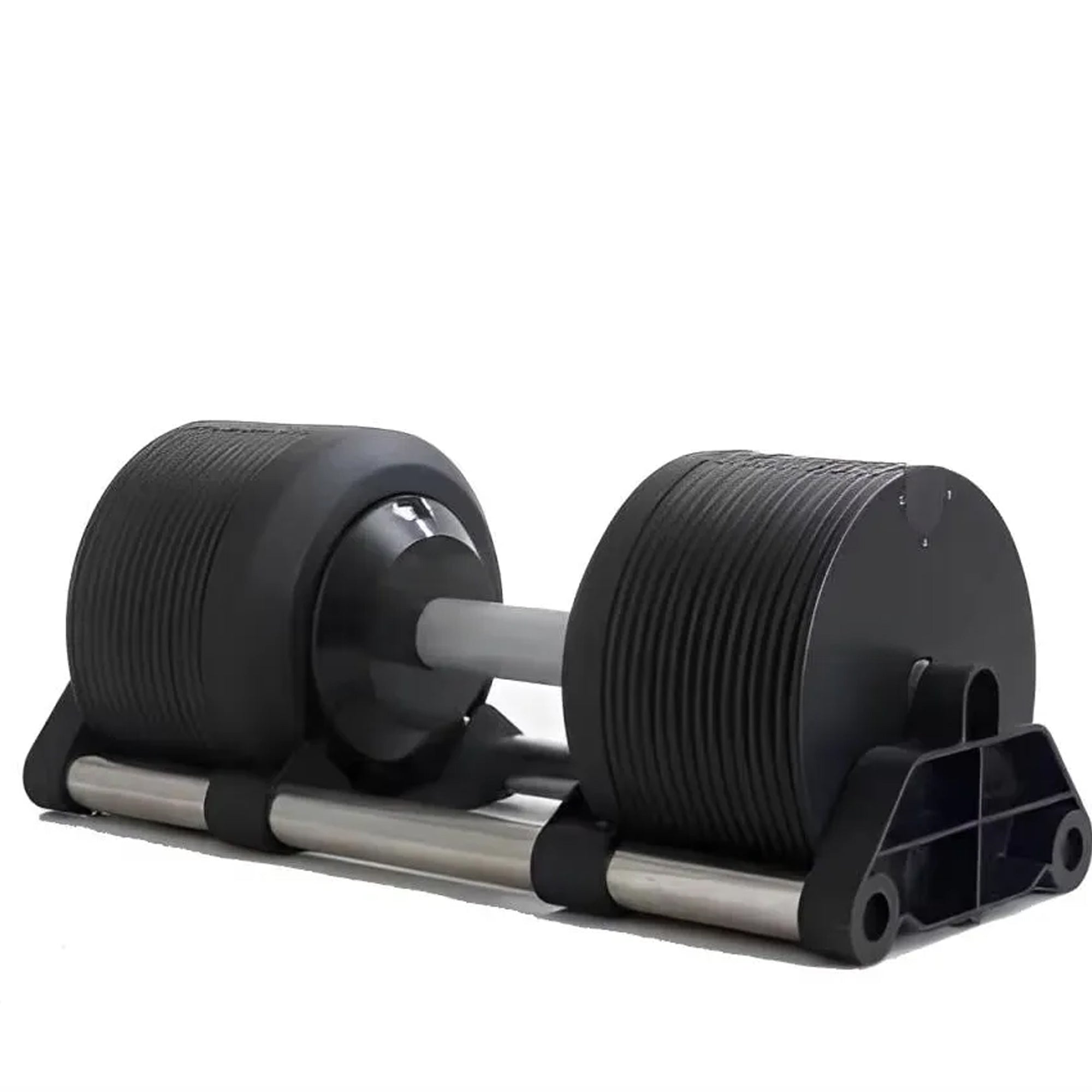 Round Adjustable Dumbbell 24–45kg Solid Steel for Home Gym