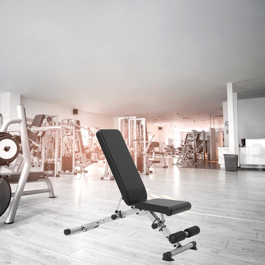 Commercial-Grade Adjustable Weight Bench with 6 Backrest Positions - Incline Flat Decline Training Station - Full Body Workout System - Dip Station and Rack - Heavy Duty 500kg Capacity Gym Equipment