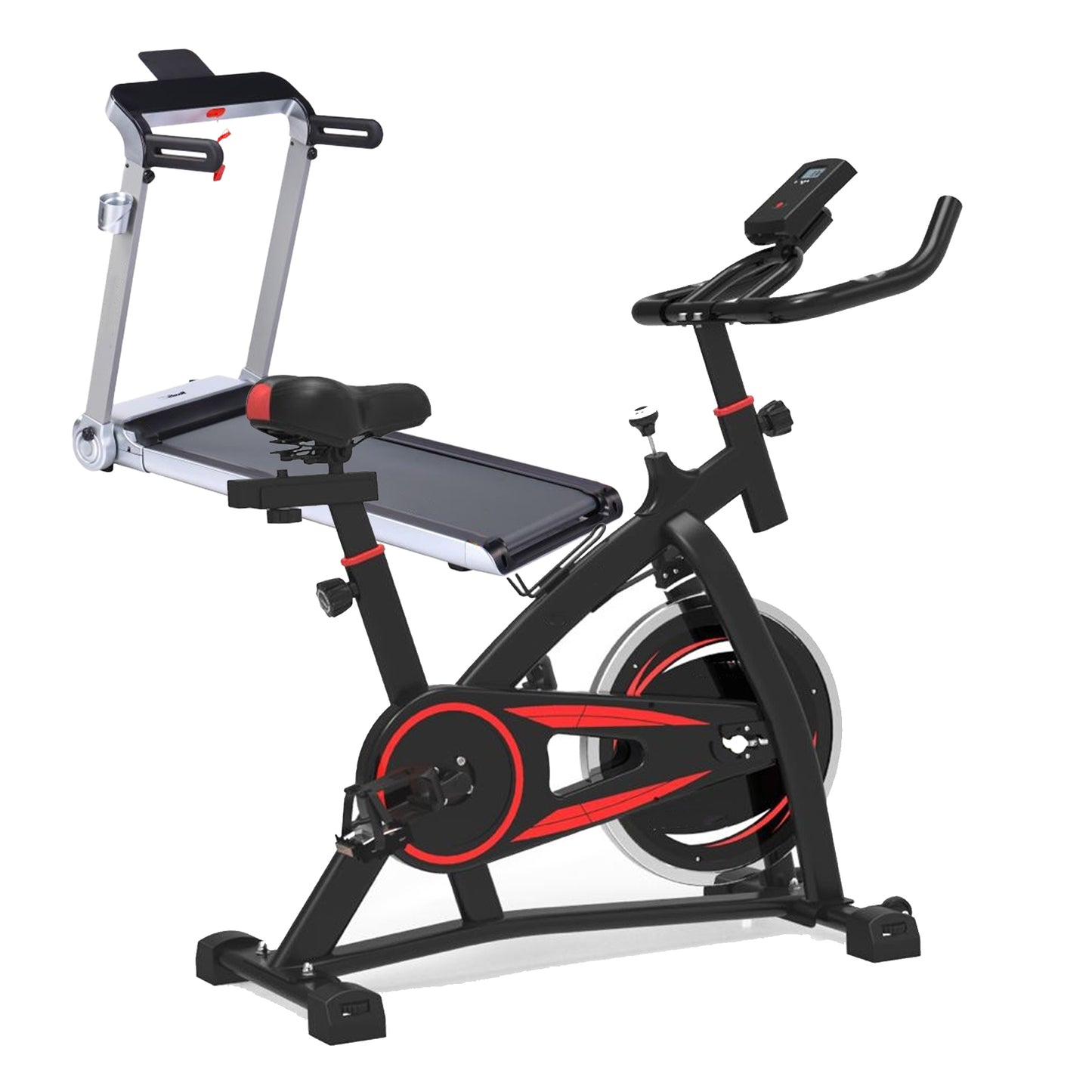 T102 Folding Treadmill - Compact Home Running Machine - Smart Walking Pad with 14km/h Motor - Space-Saving Design - LED Display Tracking - Cushioned Running Belt - Fits Under Furniture - 120kg