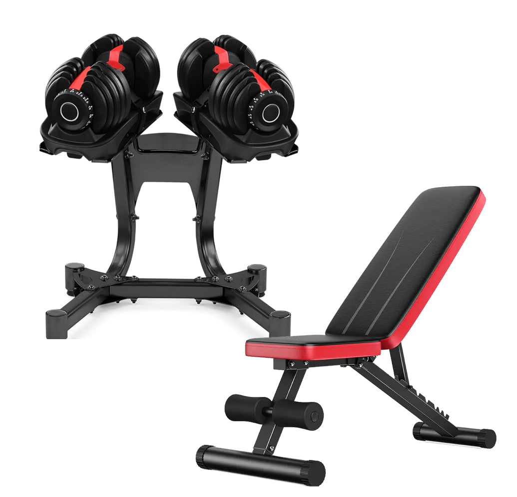 24kg Adjustable Dumbbell – 15-in-1 Smart Dial Weight Set | 2.5kg to 24kg | Secure Lock System & Non-Slip Handle | Space-Saving Full Body Strength Training for Home Gym