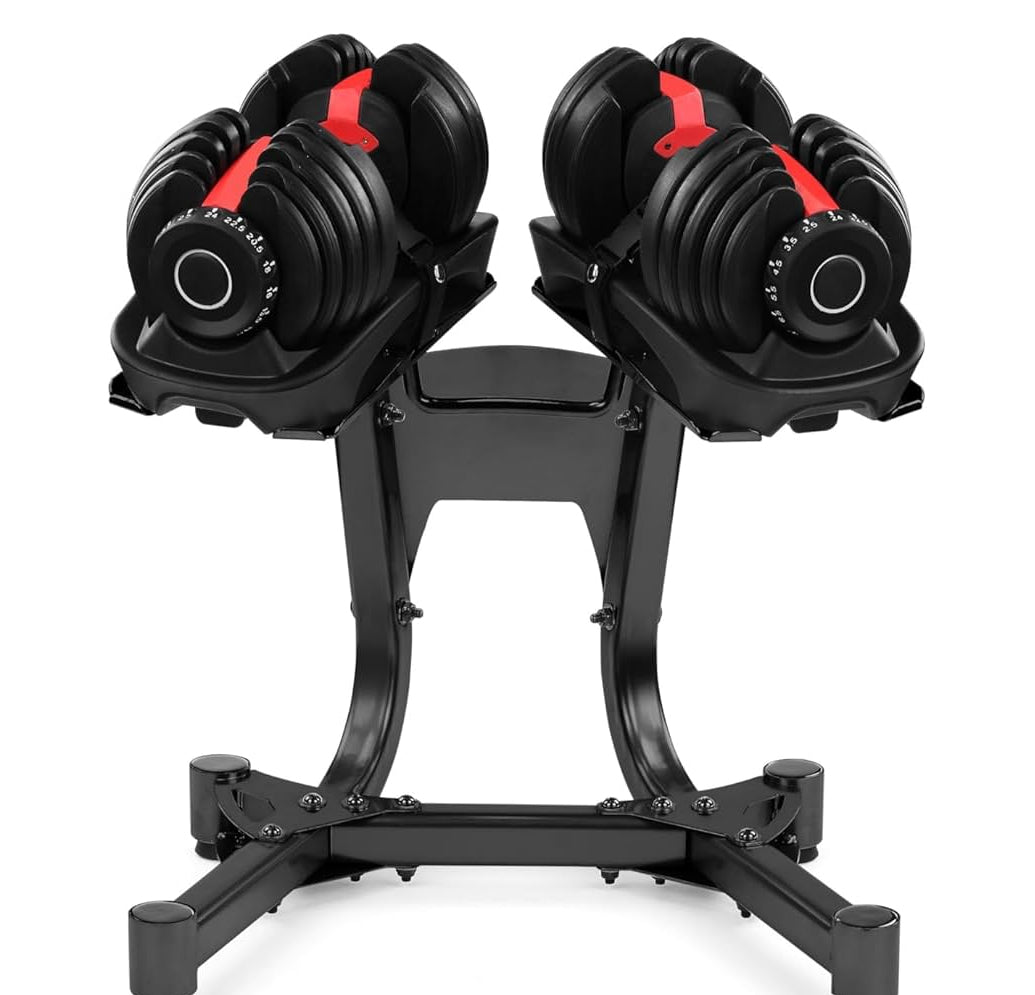 24kg Adjustable Dumbbell – 15-in-1 Smart Dial Weight Set | 2.5kg to 24kg | Secure Lock System & Non-Slip Handle | Space-Saving Full Body Strength Training for Home Gym