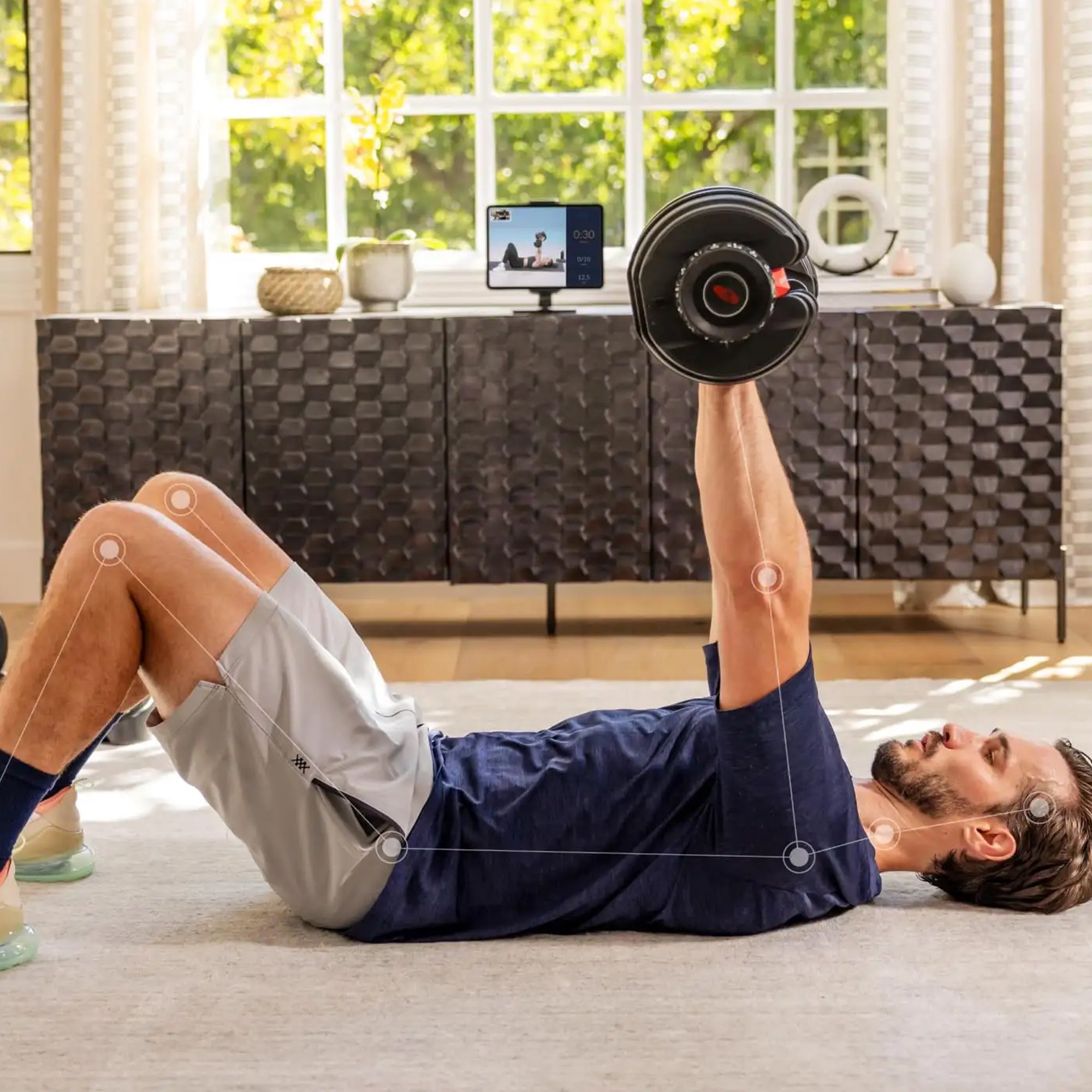 40kg Adjustable 17-in-1 Dumbbell for Home Strength Training