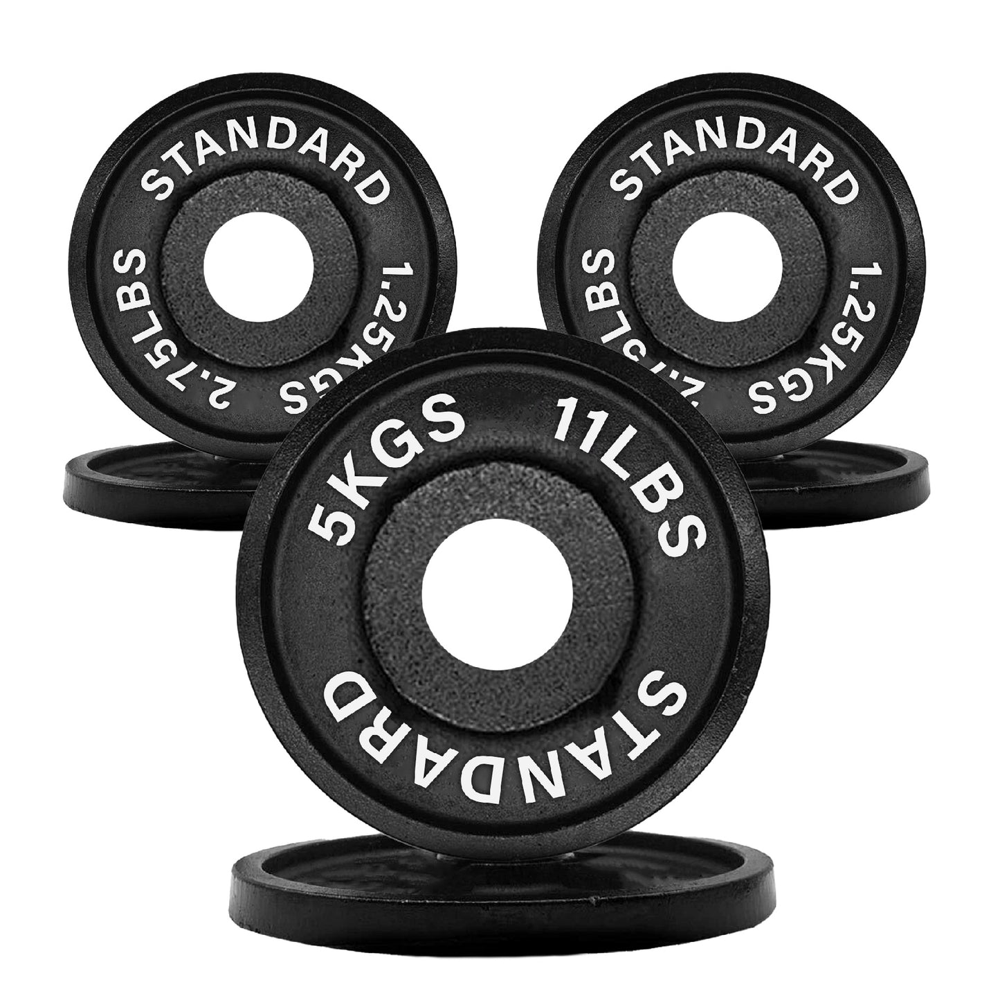Olympic 2" Cast Iron Weight Plates – Pairs & Sets with 4ft/5ft/6ft/7ft Barbell Options | Standard Fit for Strength Training, Deadlifts & Home Gym Workouts