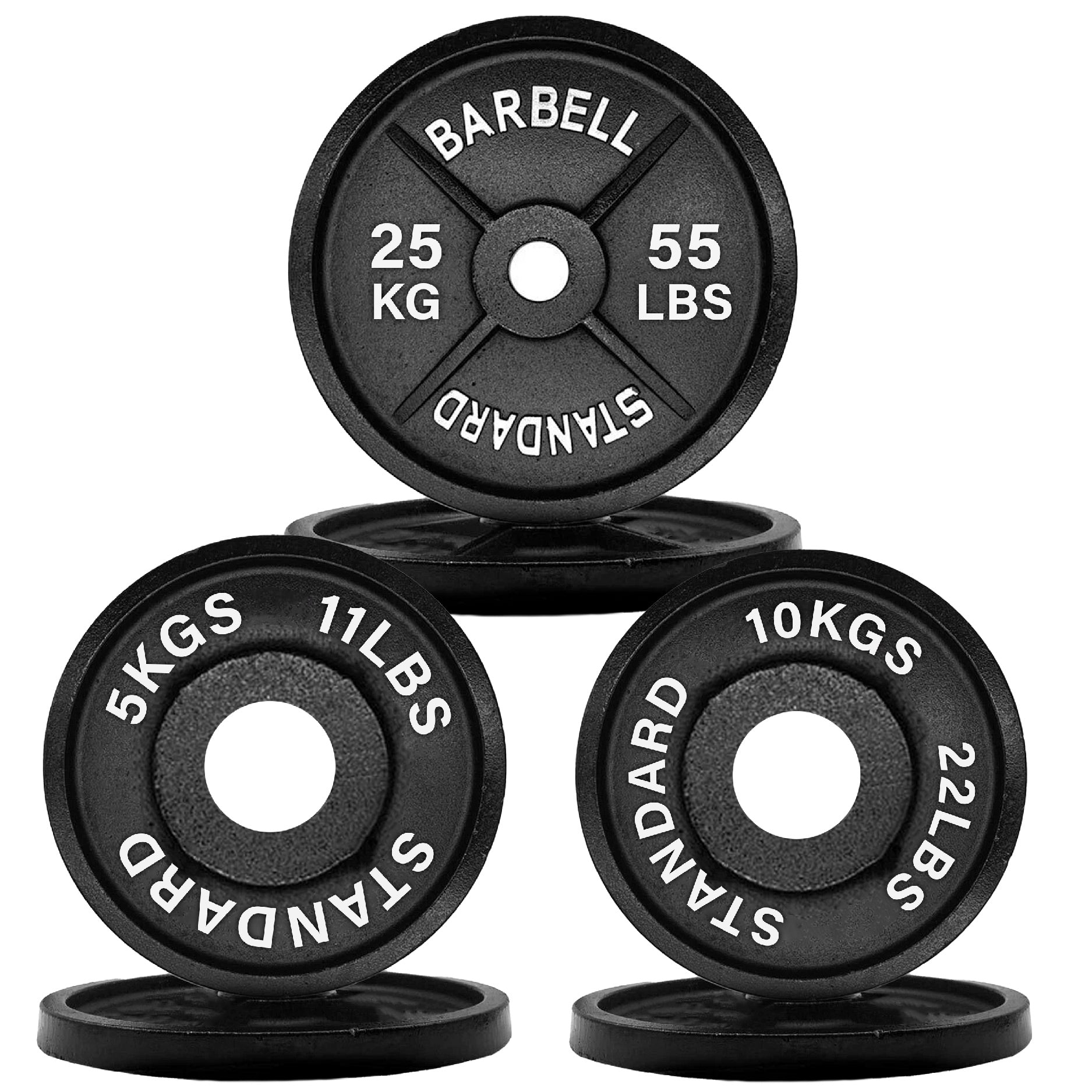 Olympic 2" Cast Iron Weight Plates for Strength Training