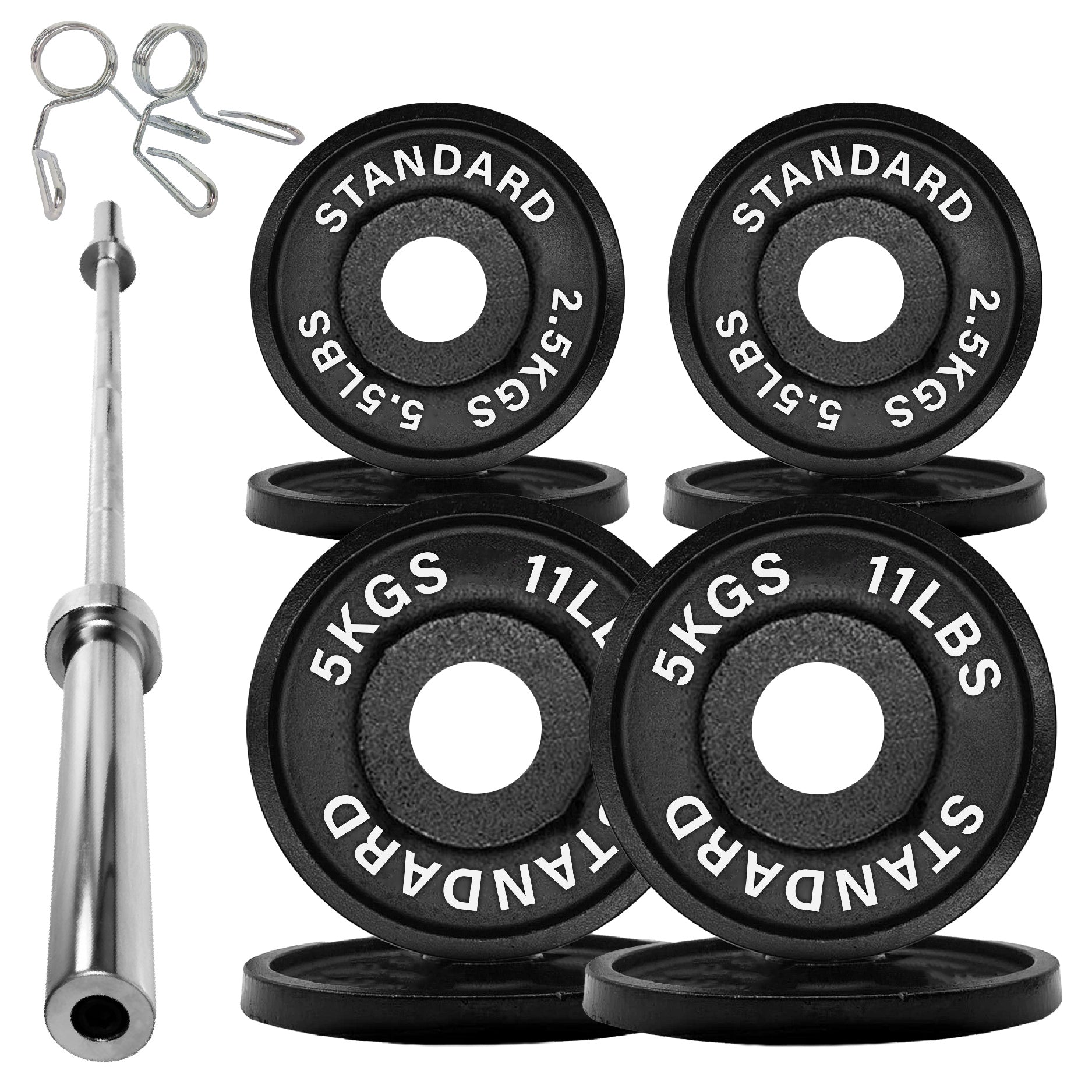 Olympic 2" Cast Iron Weight Plates for Strength Training