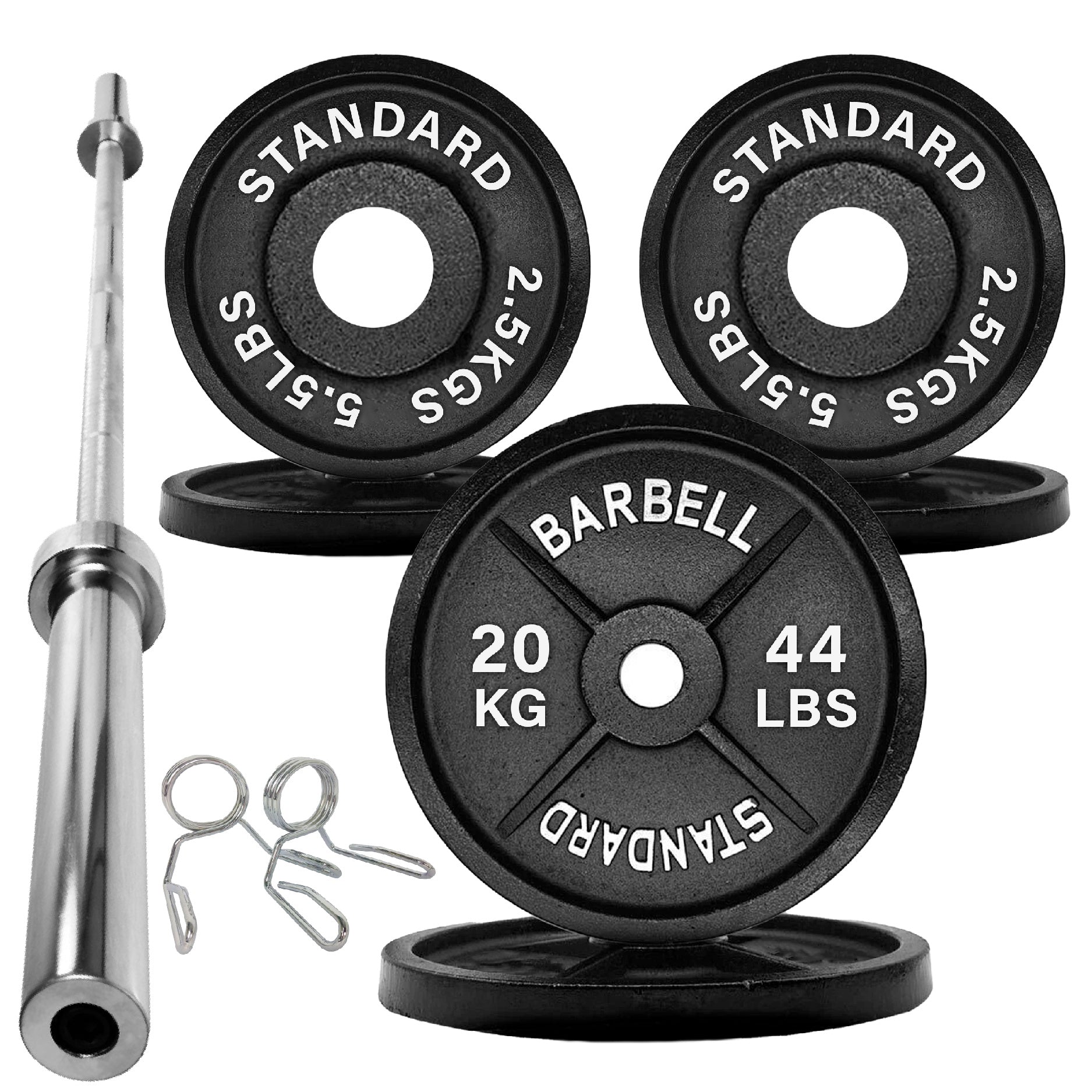 Olympic 2" Cast Iron Weight Plates for Strength Training