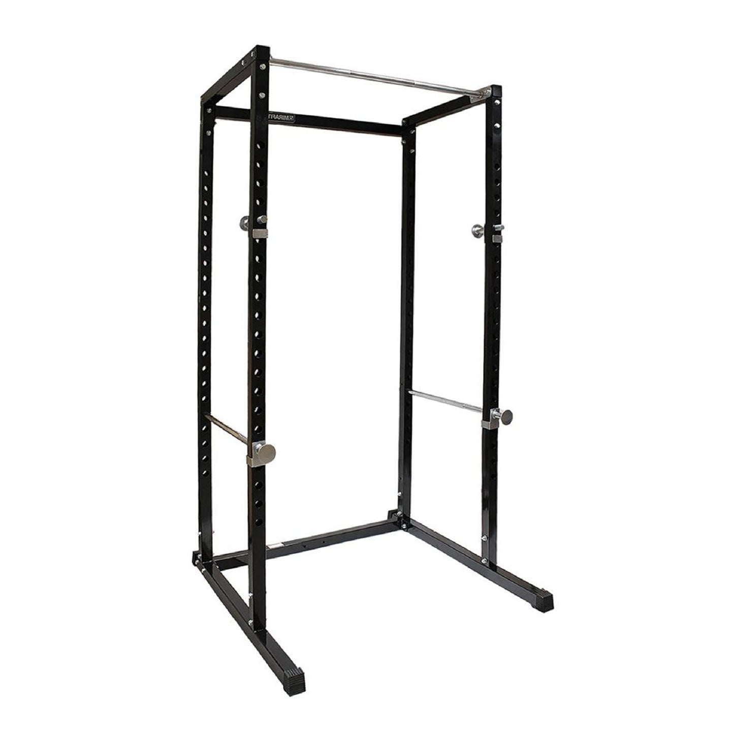 G100 Heavy-Duty Power Rack - Professional Strength Training Station with Integrated Pull-up Bar - Reinforced Steel Construction - Spacious Design for Compound Lifts - Customisable with Optional