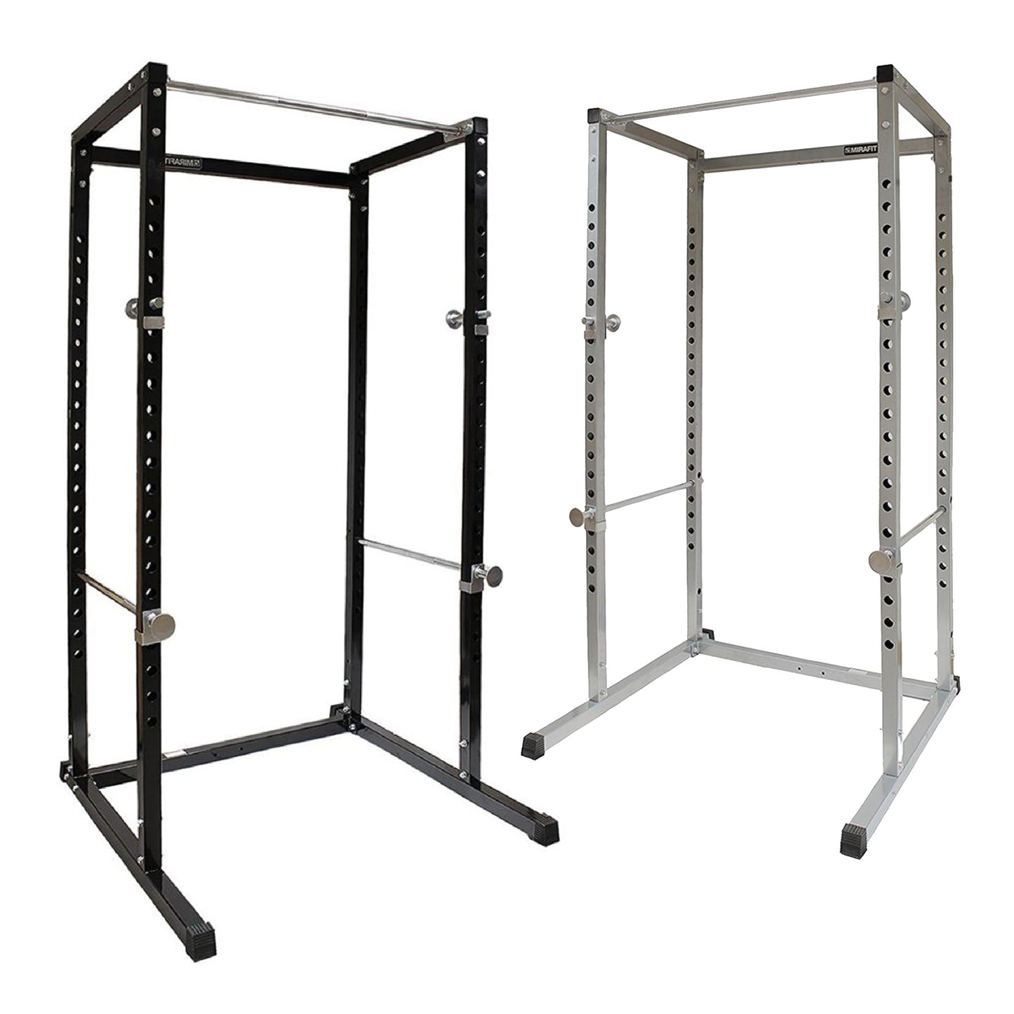 G100 Heavy-Duty Power Rack - Professional Strength Training Station with Integrated Pull-up Bar - Reinforced Steel Construction - Spacious Design for Compound Lifts - Customisable with Optional