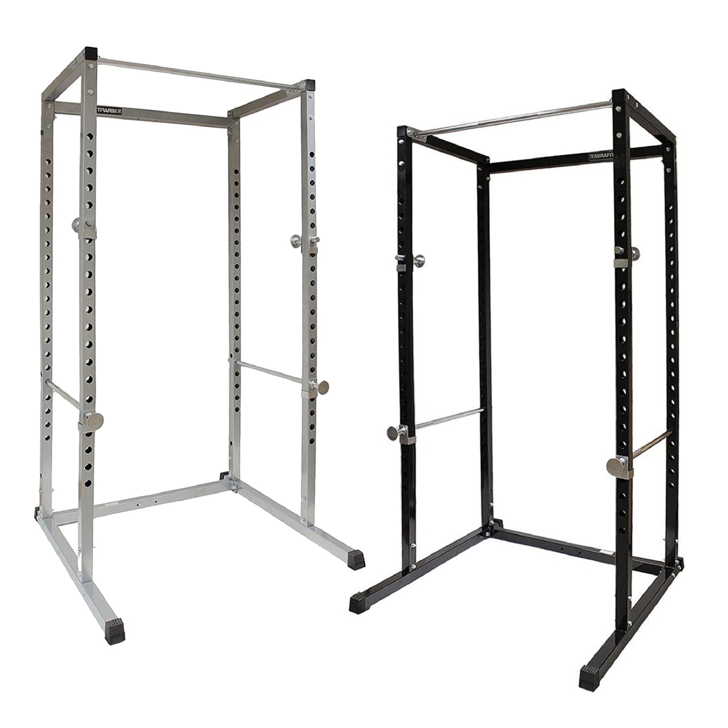 G100 Heavy-Duty Power Rack - Professional Strength Training Station with Integrated Pull-up Bar - Reinforced Steel Construction - Spacious Design for Compound Lifts - Customisable with Optional