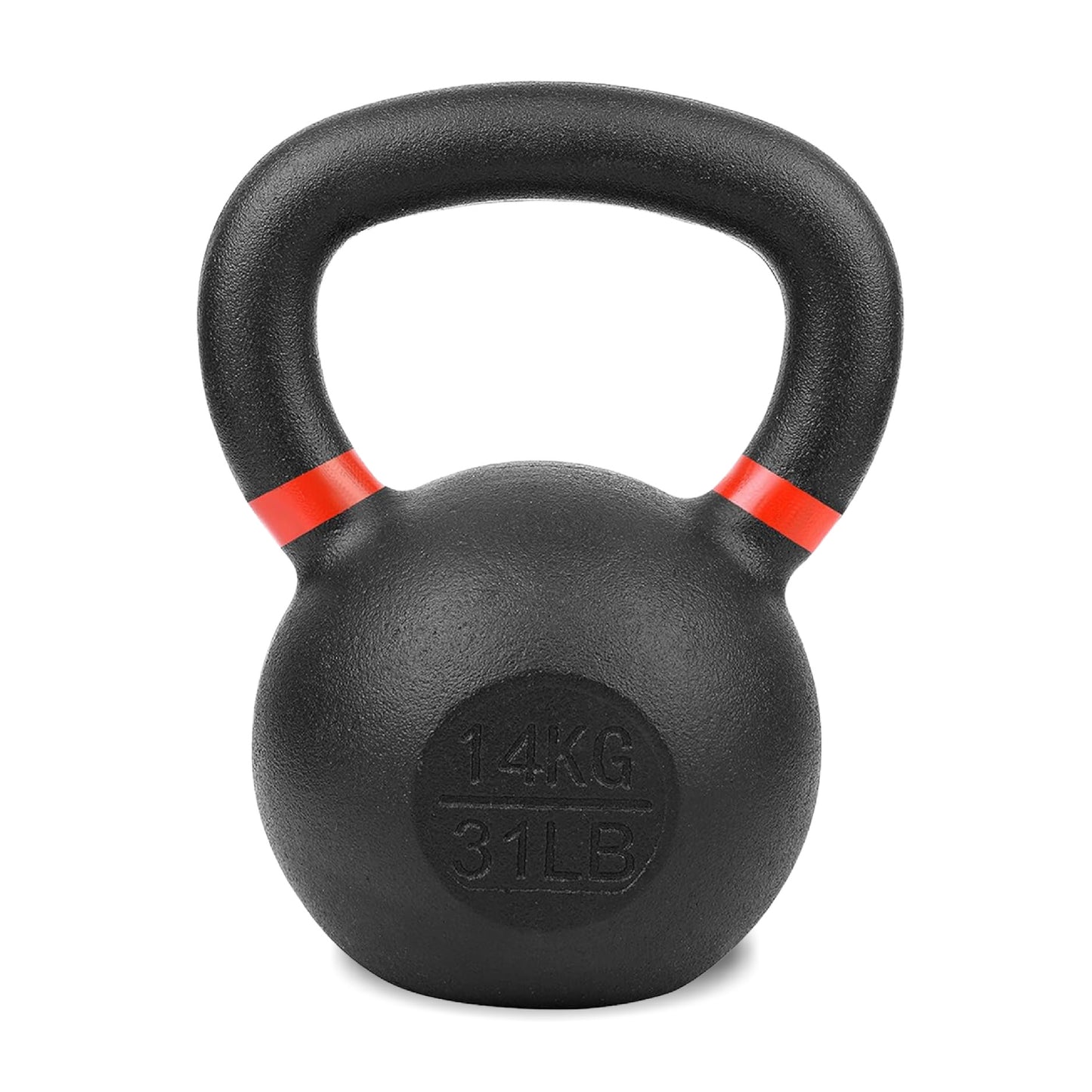 Cast Iron Kettlebells - Premium Solid Construction with Smooth Wide Handle for Swing Training - Multiple Weight Options Available - Perfect for Home Gym