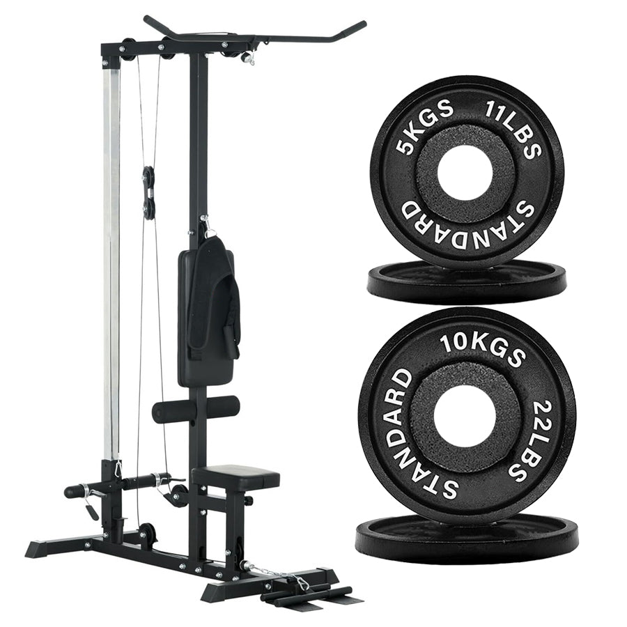 Professional LAT Pulldown Machine with Dual Pulley System