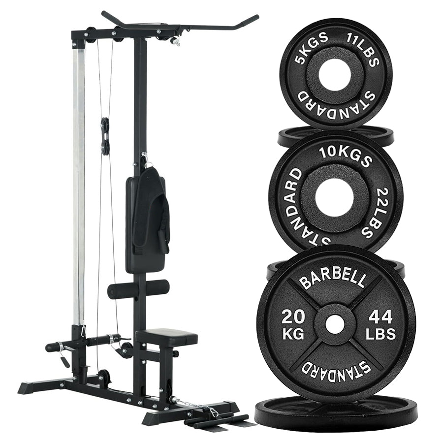 Professional LAT Pulldown Machine with Dual Pulley System