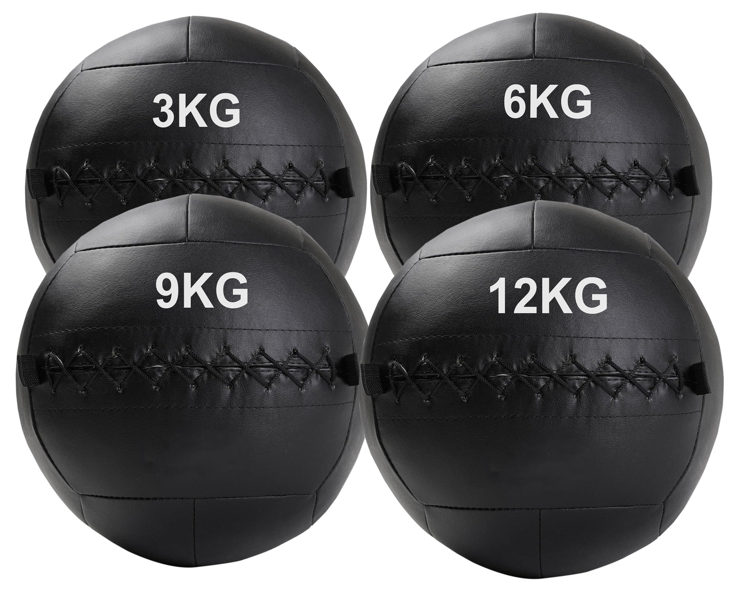 Premium Wallballs - Professional Grade Medicine Balls for CrossFit, HIIT & Core Training - 3kg to 12kg Double-Stitched Performance Balls with Textured Grip - Durable PVC Sand Filled Design for Full