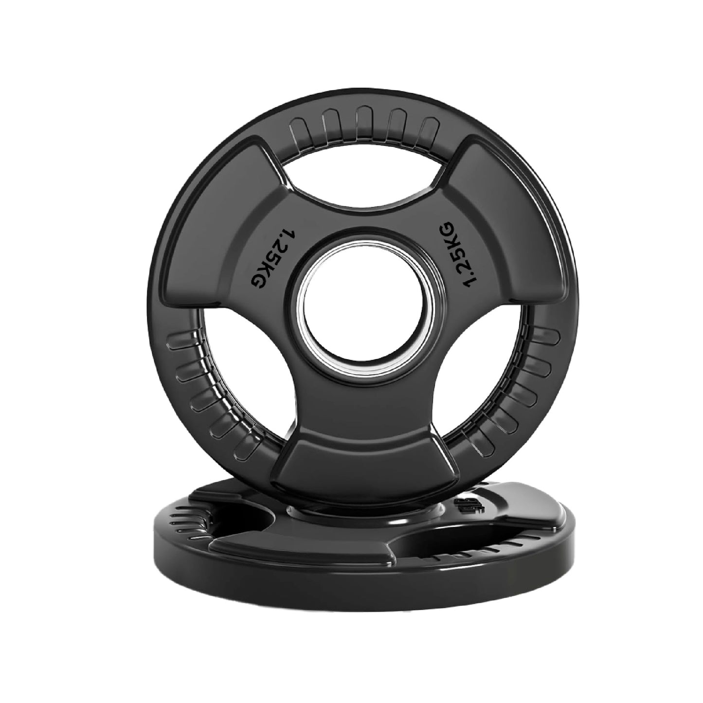 Premium Tri-Grip Olympic Weight Plate - Professional Fitness Equipment for Home and Commercial Gyms - Heavy-Duty Training Gear for Strength and Conditioning - High-Quality Exercise Accessories