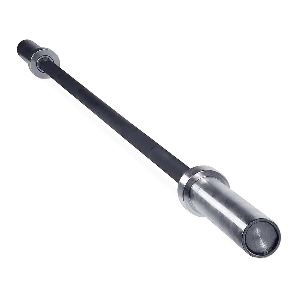 Premium Olympic 2-inch Barbell - Multiple Lengths (4ft-7ft) with Spring Collars - Professional Strength Training Bar - Standard Olympic Sleeve for Weight Plates - Durable Steel Construction