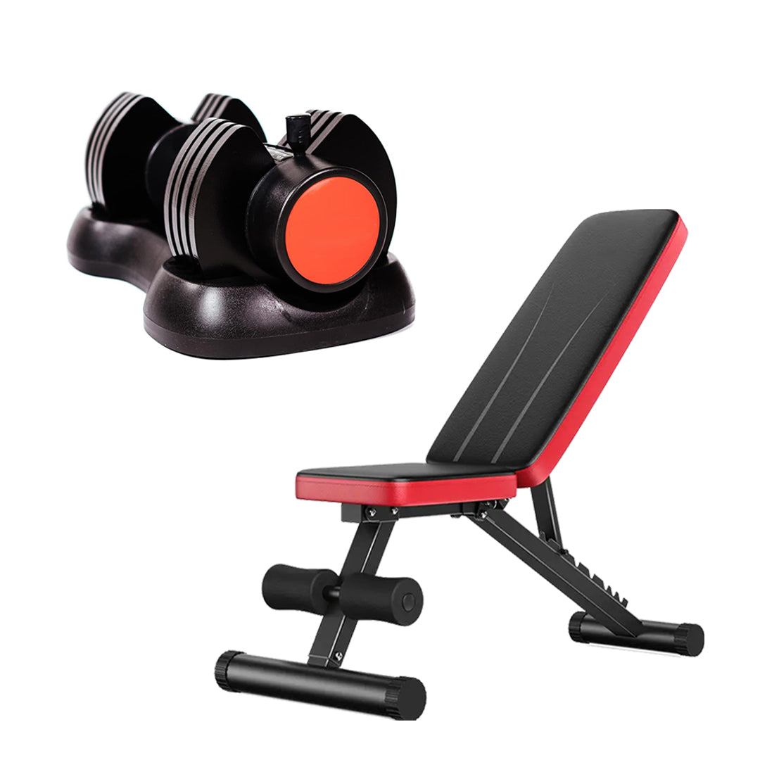 12.5kg Adjustable Dumbbell – 5-in-1 Quick Dial Weight Set | 2.5kg to 12.5kg Increments | Space-Saving Home Gym Fitness Equipment with Safety Lock