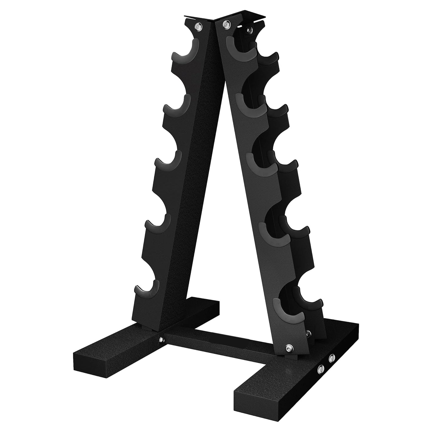 Neoprene Dumbbell Tree Storage Rack - Heavy-Duty Steel 3-Tier or 5-Tier Weight Organizer Stand for Home Gym - Space-Saving Dumbbell Holder for Neoprene and Vinyl Weights - Professional Storage