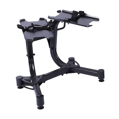 Premium Adjustable Dumbbell Stand with Safety Strap - Compact Storage Rack for 24kg & 40kg Dumbbells - Space-Saving Home Gym Storage Solution - Sturdy Workout Equipment Stand with Easy Access Design