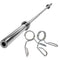 4ft Barbell & Clips / Silver