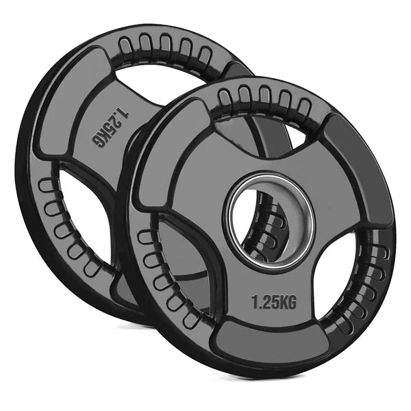 Two 1.25kg weight plates on a white background