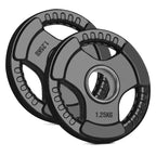 Two 1.25kg weight plates on a white background