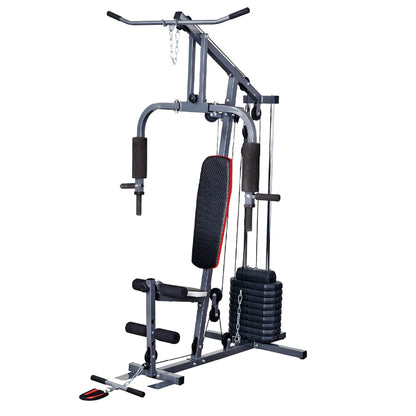 Essential Multi Gym - Complete Home Strength Training Station with 45kg or 66kg Weight Stack - Full Body Workout Machine for Chest, Back, Arms & Legs - Professional Quality for Home Use