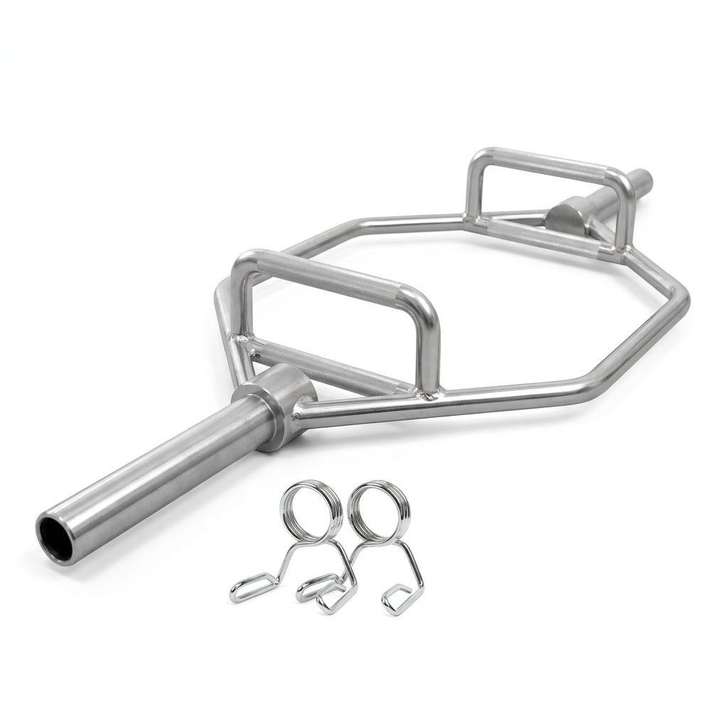 Hex Deadlift and Shrug Bar for Olympic Plates
