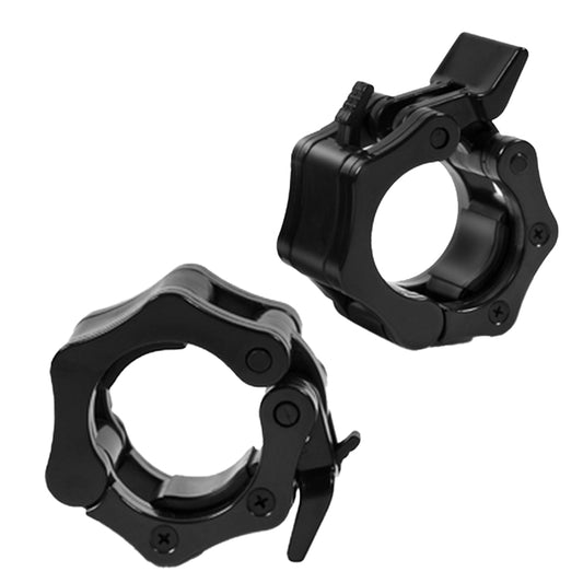 Professional Olympic Barbell Collars - Quick Release 2" Locking Clips - ABS Heavy Duty Weightlifting Clamps - Secure No-Slip Plate Holders - Essential Training Accessory for Gym, Home & CrossFit