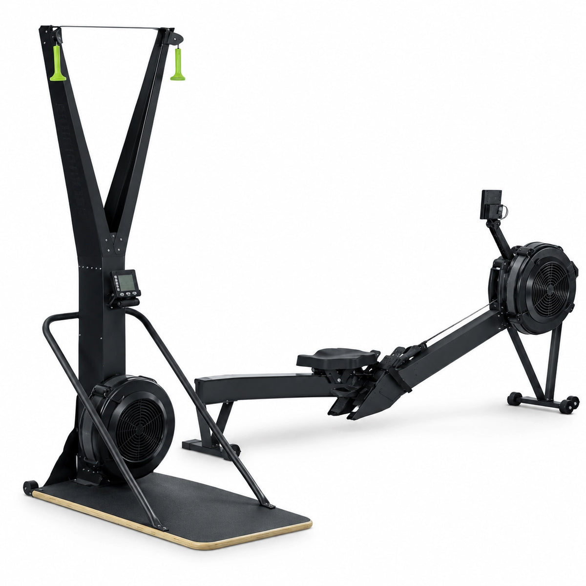 Ski Exercise Machine & Air Resistance Rowing Machine