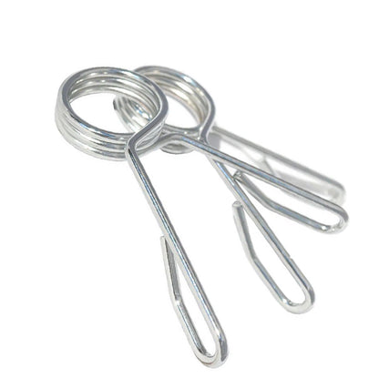 Olympic 2" Spring Collars - Chrome-Finished Barbell Clips - Secure Weight Plates on 50mm Barbells - Professional Grade Weightlifting Clamps for Powerlifting and Strength Training - Set of 2