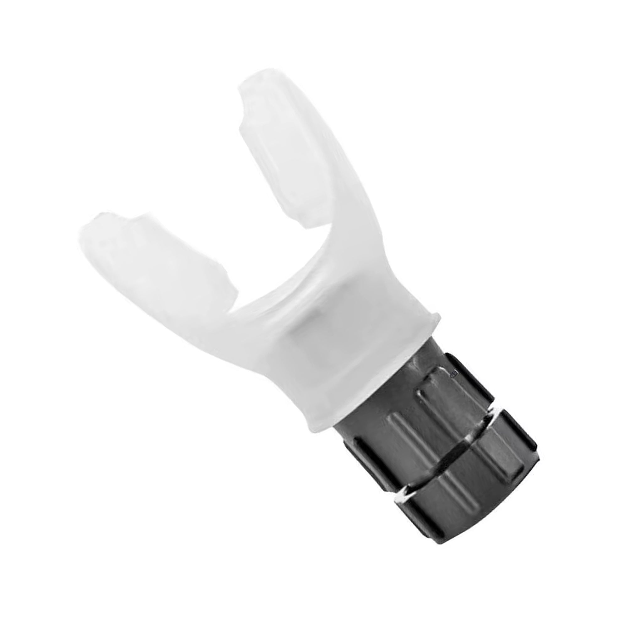 Two breath trainers with adjustable resistance settings, one in white and one in black, designed for respiratory muscle training.