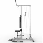Home gym cable machine on a white background