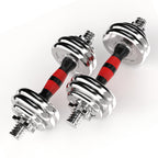 20kg Cast Iron Adjustable Dumbbell & Barbell Set