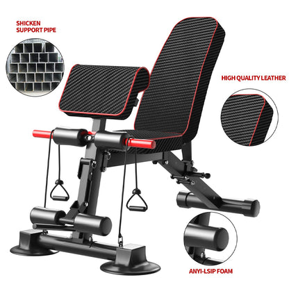 Adjustable Foldable Weight Bench - 7 Positions for Full Body Workout - Maximum 320KG Capacity - Quick Folding System with Automatic Locking - Ergonomic Design with High-Density Padding - Strength