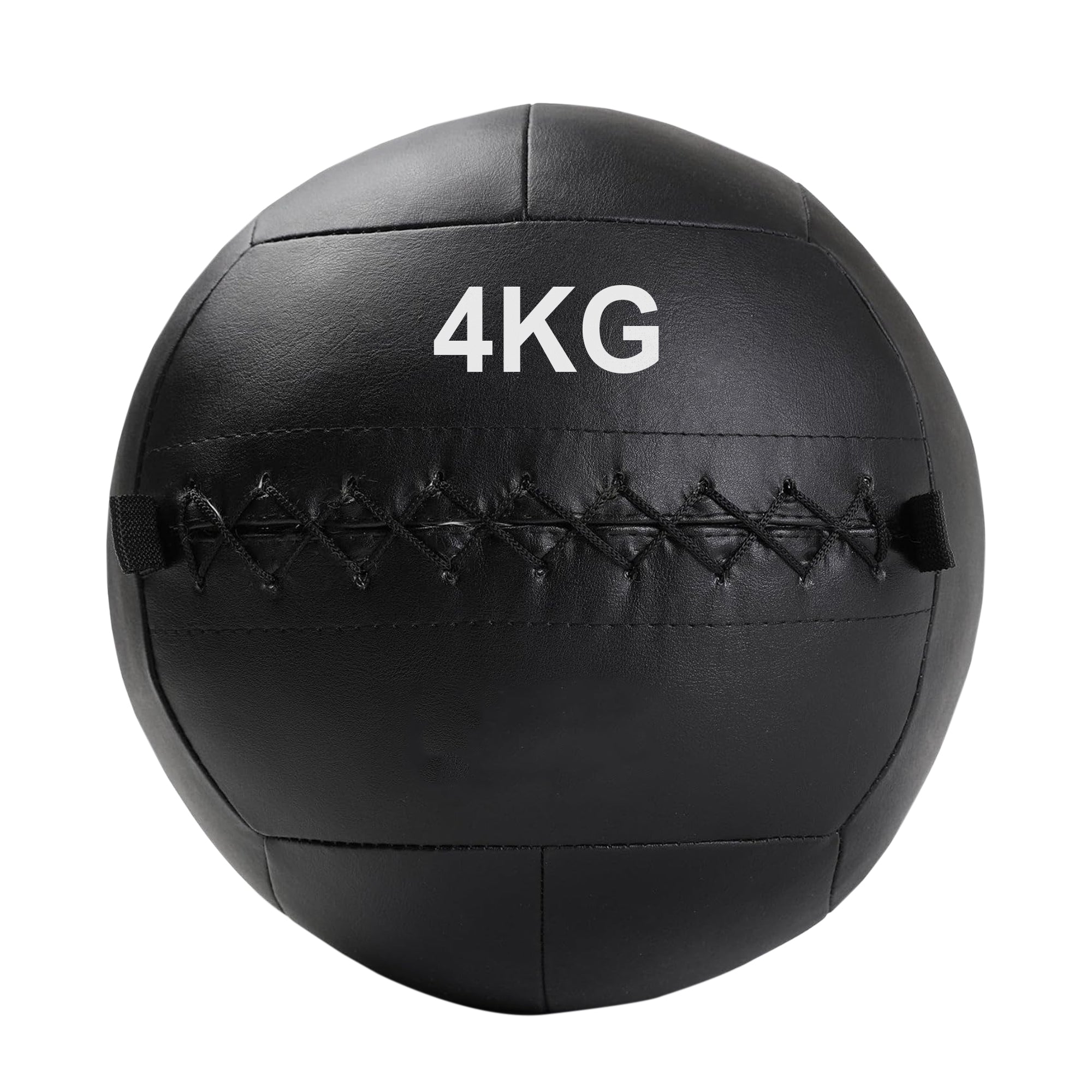 Black 4KG wall ball on a white background