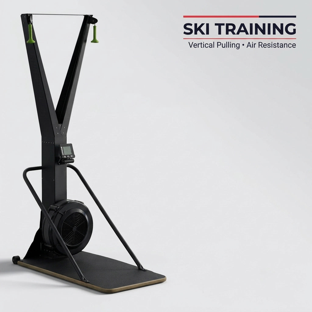 Ski Exercise Machine & Air Resistance Rowing Machine