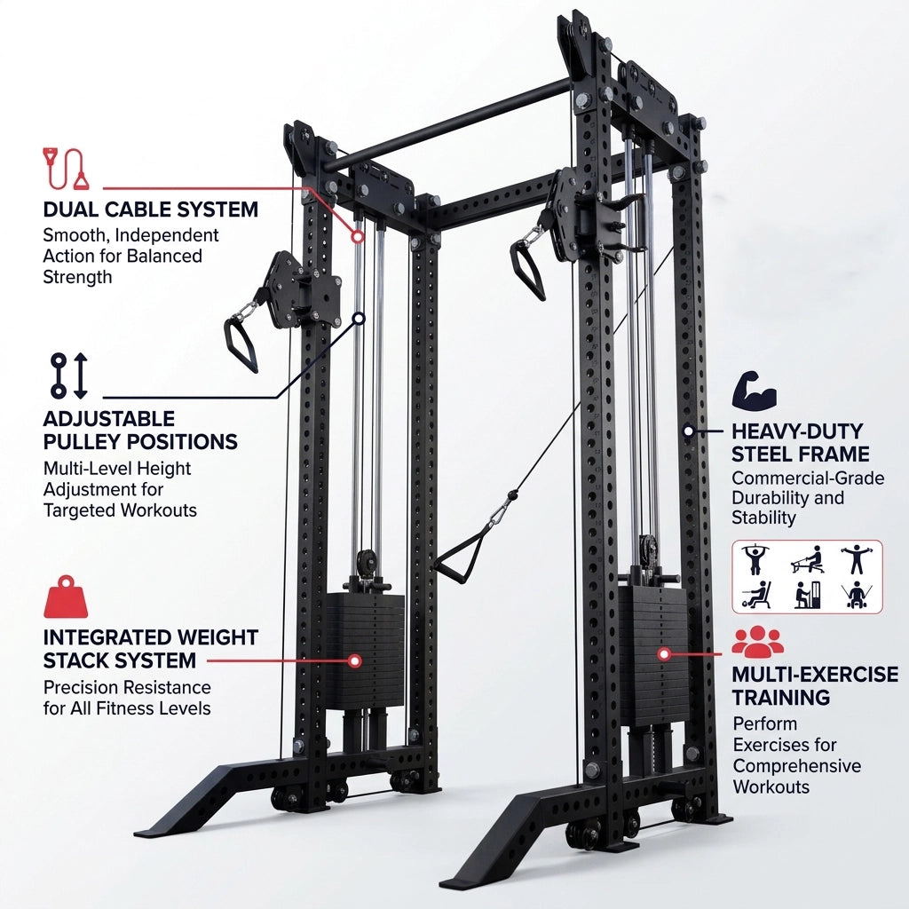 Commercial Multi Functional Power Rack