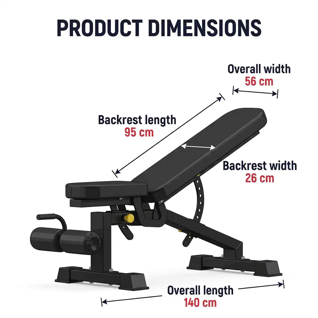Adjustable Weight Bench with 9 Positions