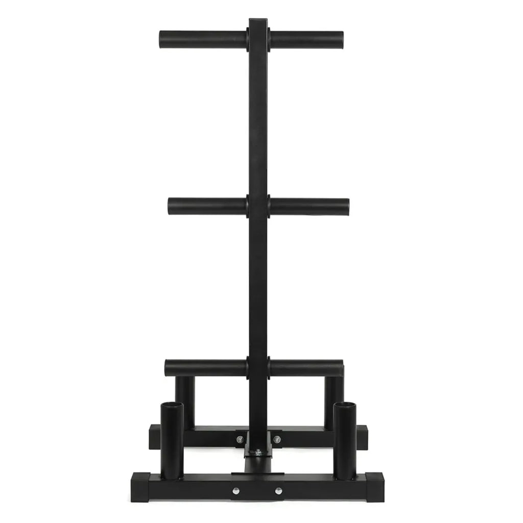 Heavy-Duty 3-Tier Olympic Weight Plate & Barbell Rack