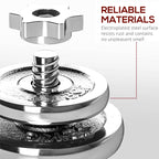 20kg Cast Iron Adjustable Dumbbell & Barbell Set